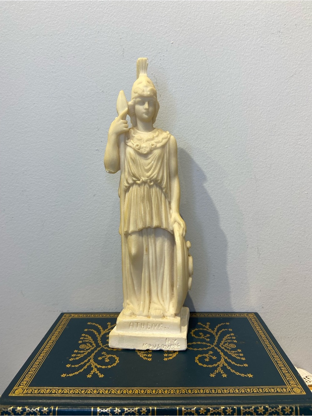 Vintage Athena Statue- Made in Cyprus - 10” Classical Greek Goddess Figurine